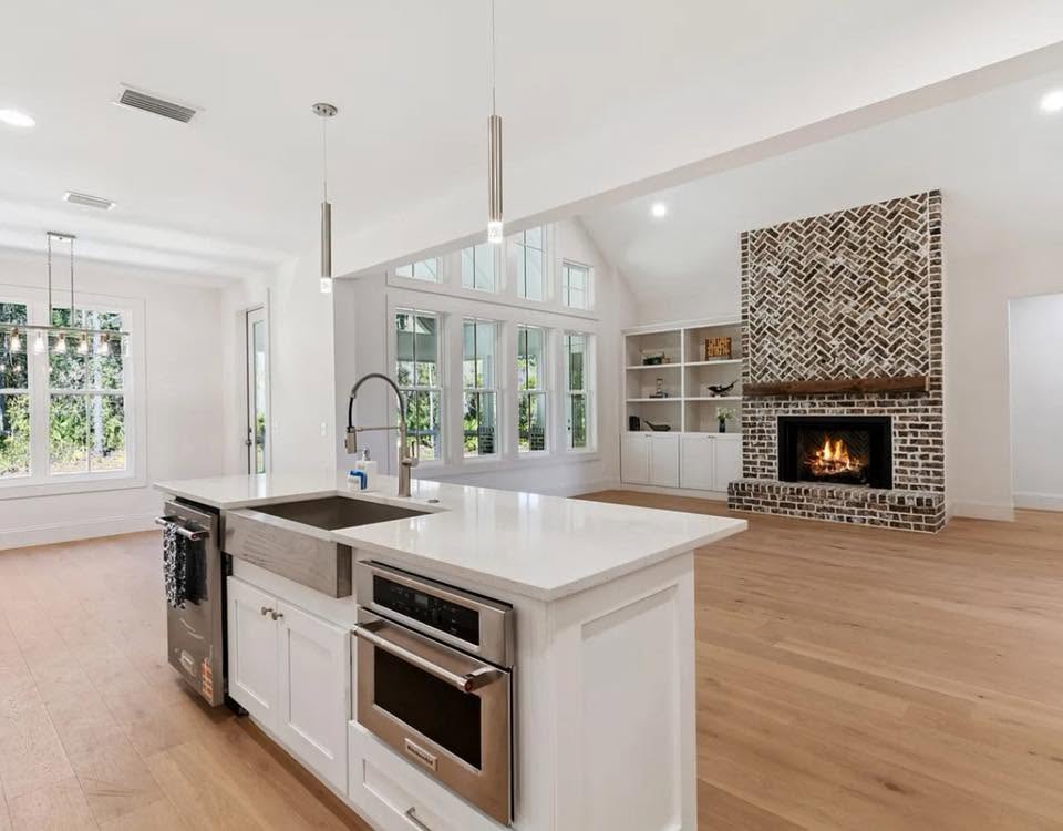 Post-construction cleaning — sparkling clean new build interior